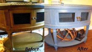 ReStore shoppers shop for all different reasons — finding a special and unique treasure, getting outrageous bargains or buying for resale. Others are looking to renovate the objects they find at the ReStore, as shown in these before and after pictures. PHOTOS PROVIDED BY LYNN FERN OF FERN AVENUE