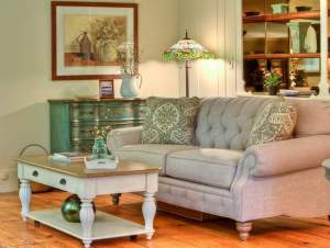 Royal Furniture provided furniture, lamps and accessories for Claudia Jacobs Designs' staging of Oscar and Bissy Dino's Middletown home, which is being featured on HGTV's "House Hunters" show. PHOTO BY STEVE BELNER OF PHOTOVISIONS