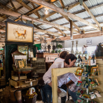 Shoppers filled Fox Run Antiques' booth. Andrew Romulo, A Day in the Life Photos