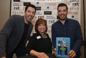 Posing with The Scott Brothers, Jonathan and Drew Scott who were inspirational and very tall. Each attendee received an autograph copy of their book, “It Takes Two”. Photo Credit: IAHSP
